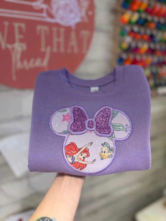 Minnie/Mickey Inspired Little Sleepies Toddler Sweatshirt