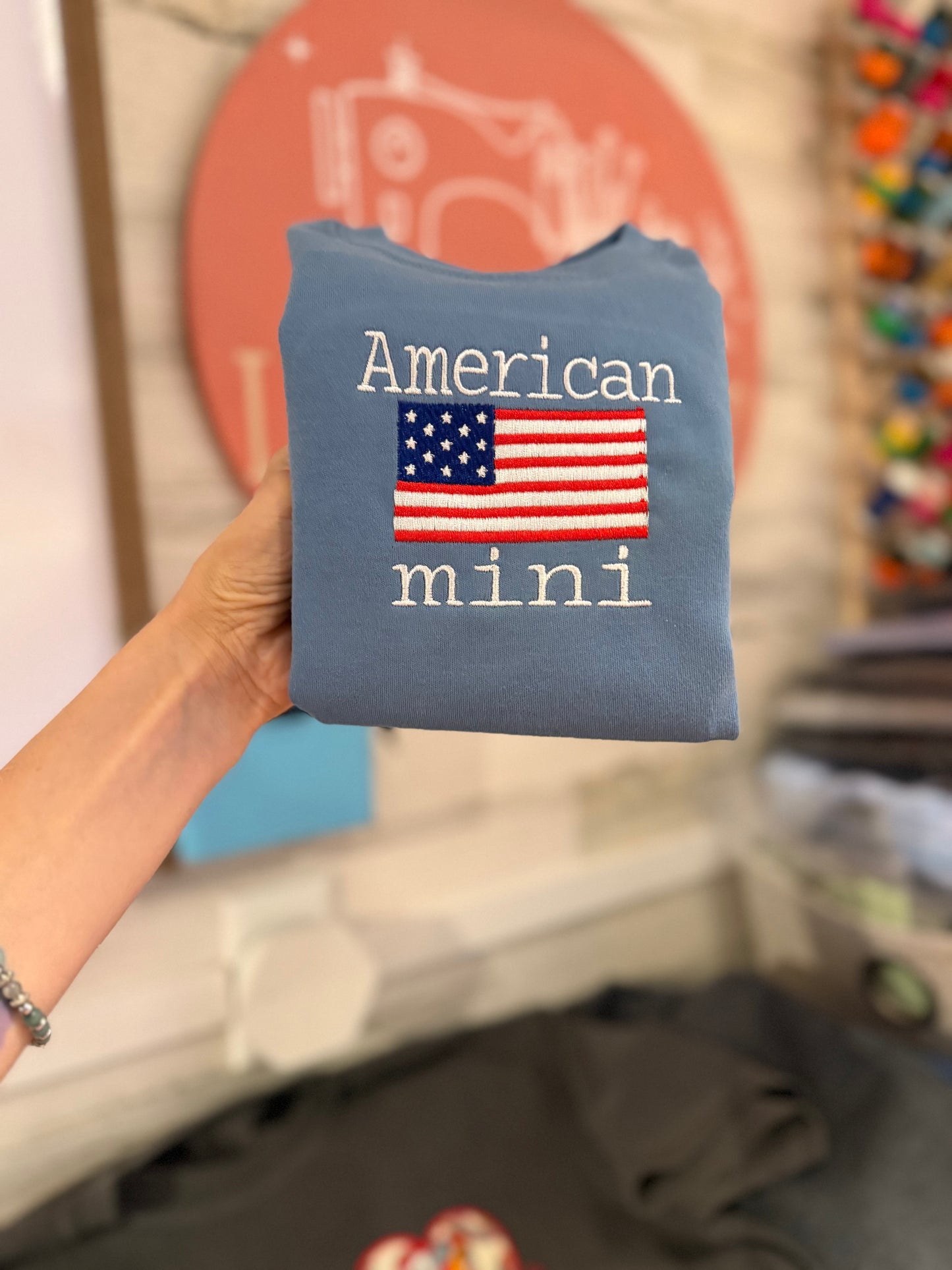 American Mini - Slate Blue - Tshirt