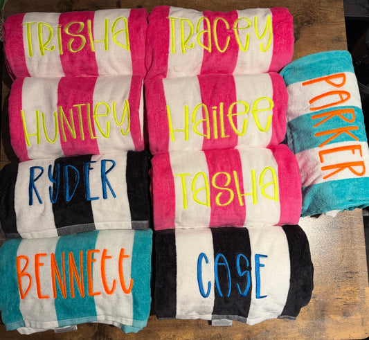 Personalized Beach Towels