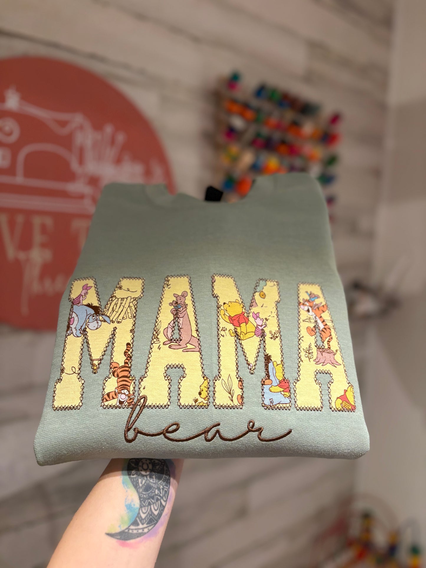 Mama Bear Little Sleepies Keepsake Gildan Sweatshirt