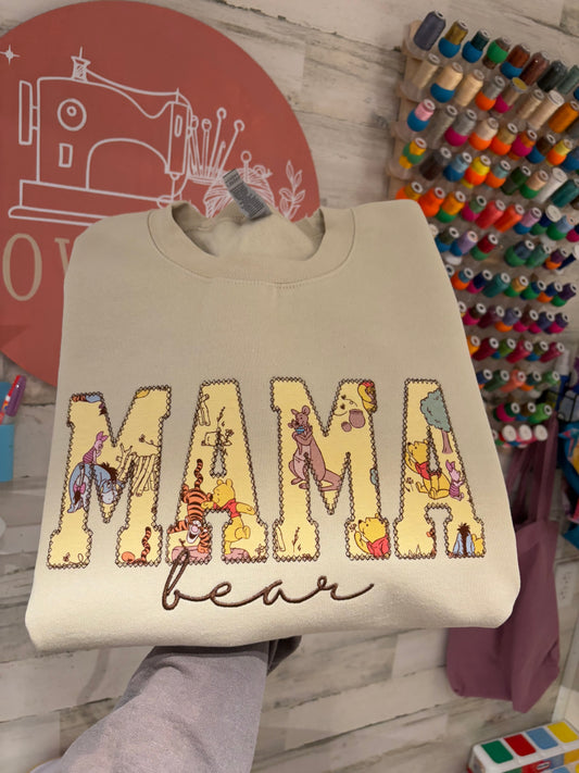 Mama Bear Little Sleepies Keepsake Gildan Sweatshirt