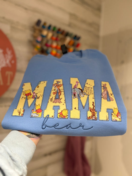 Mama Bear Little Sleepies Keepsake Gildan Sweatshirt