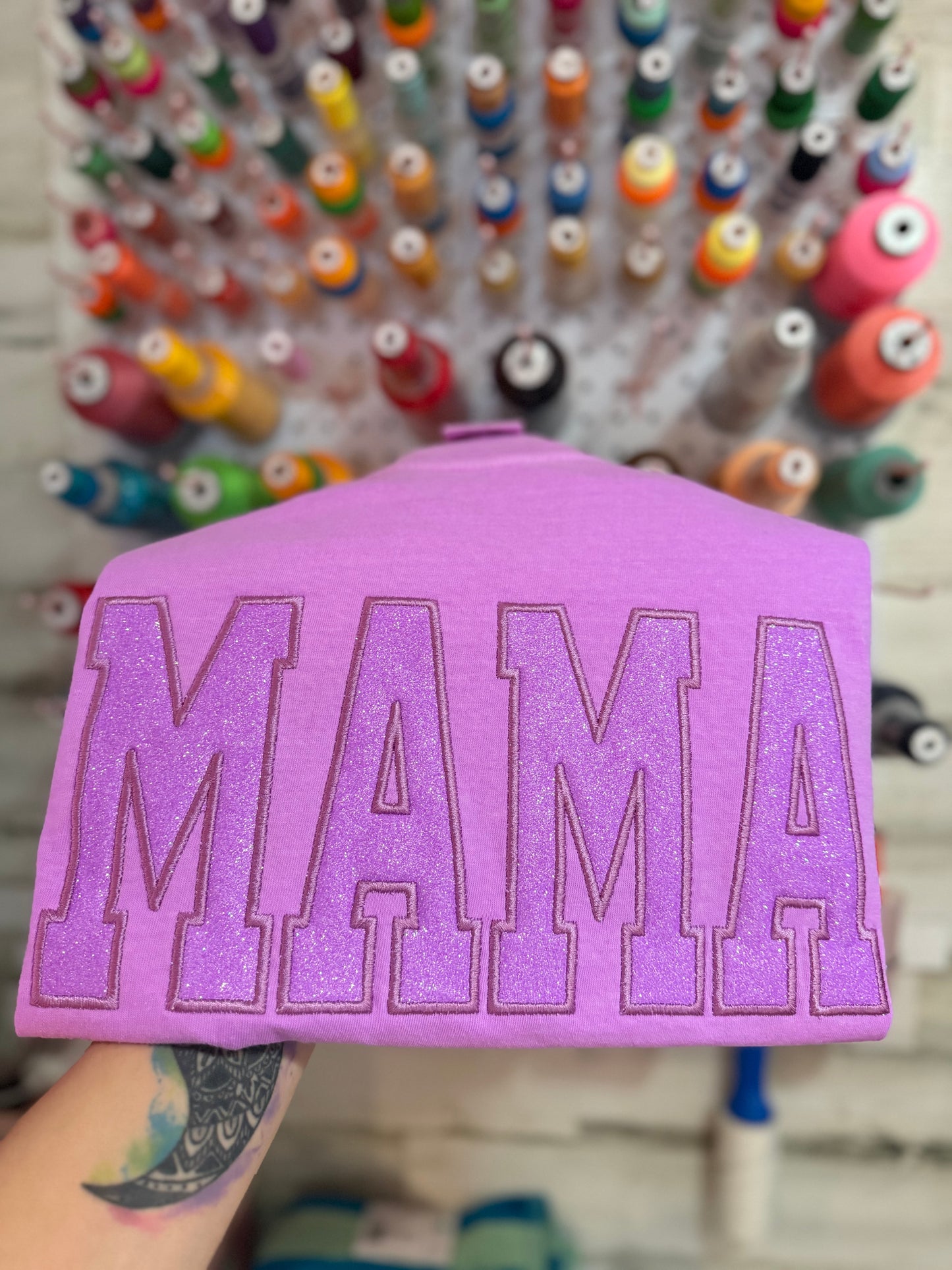 Neon Glitter T-Shirt (Custom Wording)