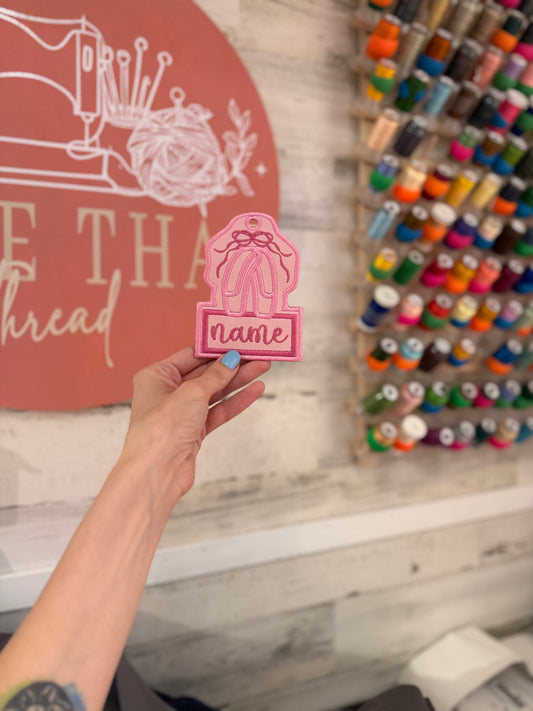 Custom Ballet Name Tag
