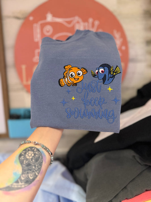 Just Keep Swimming (left chest)