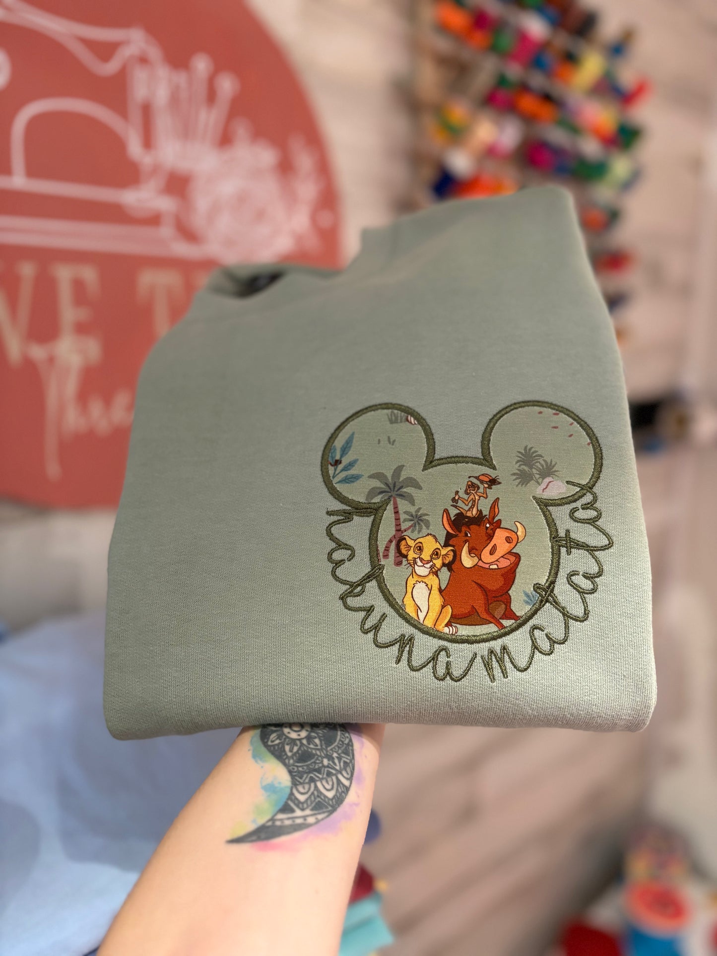 Lion King Hakuna Matata Mickey Mouse Head