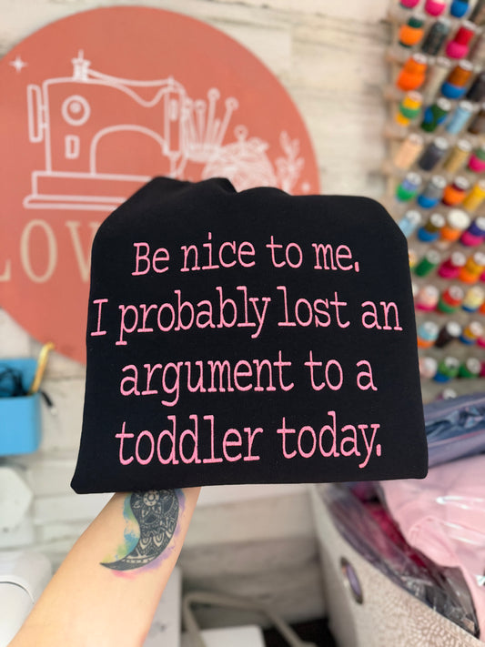 Be Nice To Me.