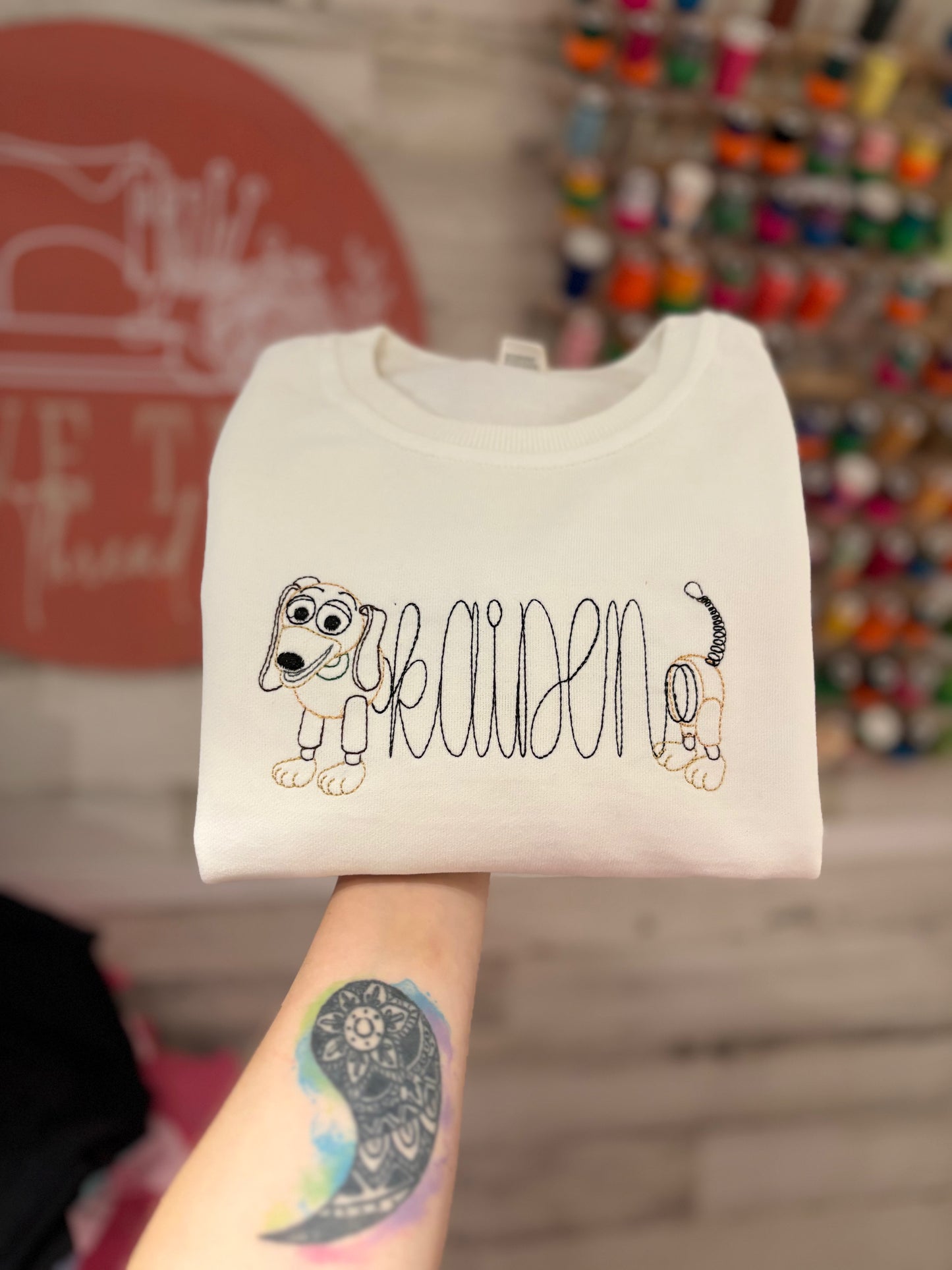 Personalized Name Slinky Dog