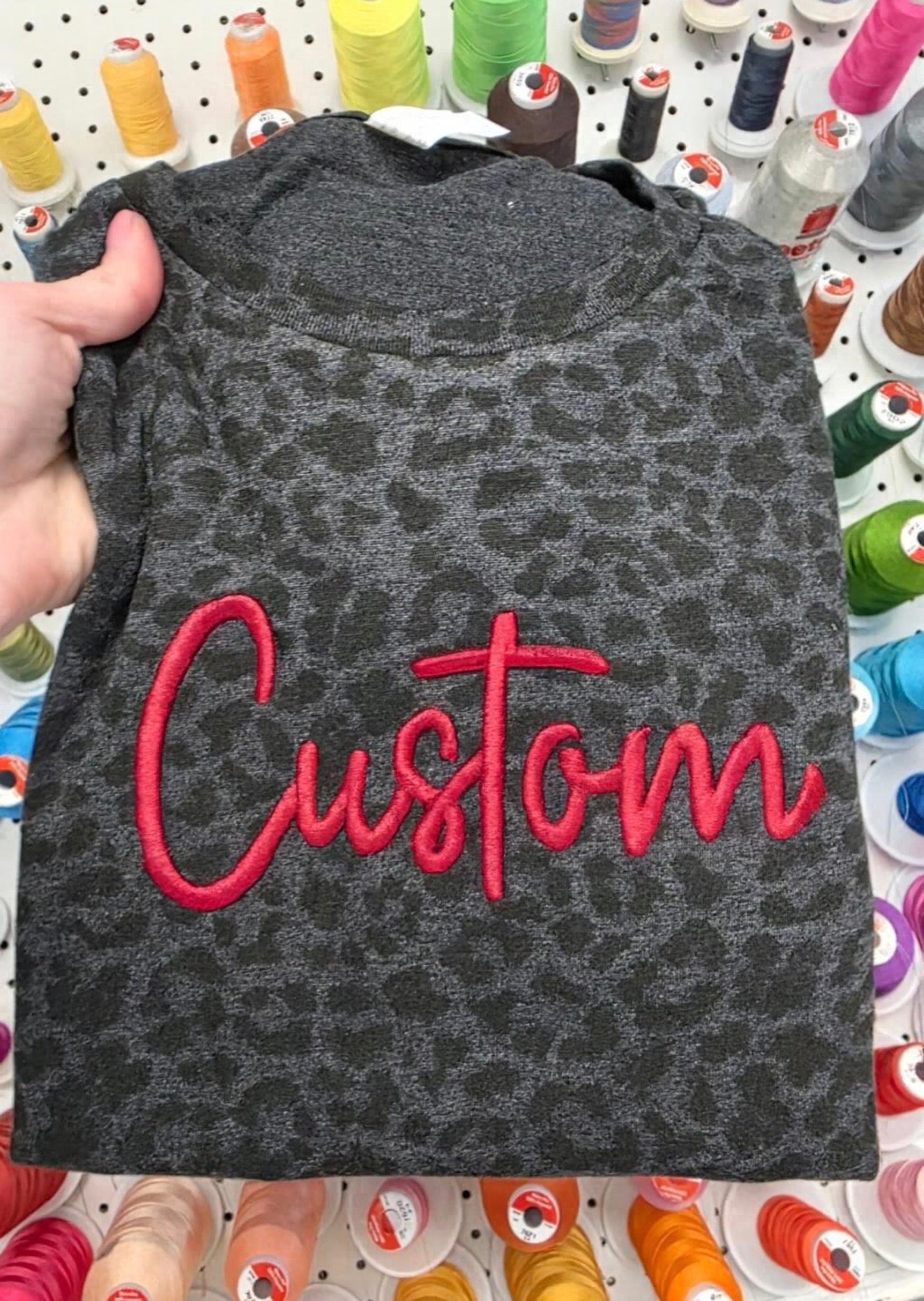 Black Leopard Puff Lettering T-Shirt — Toddler/Youth