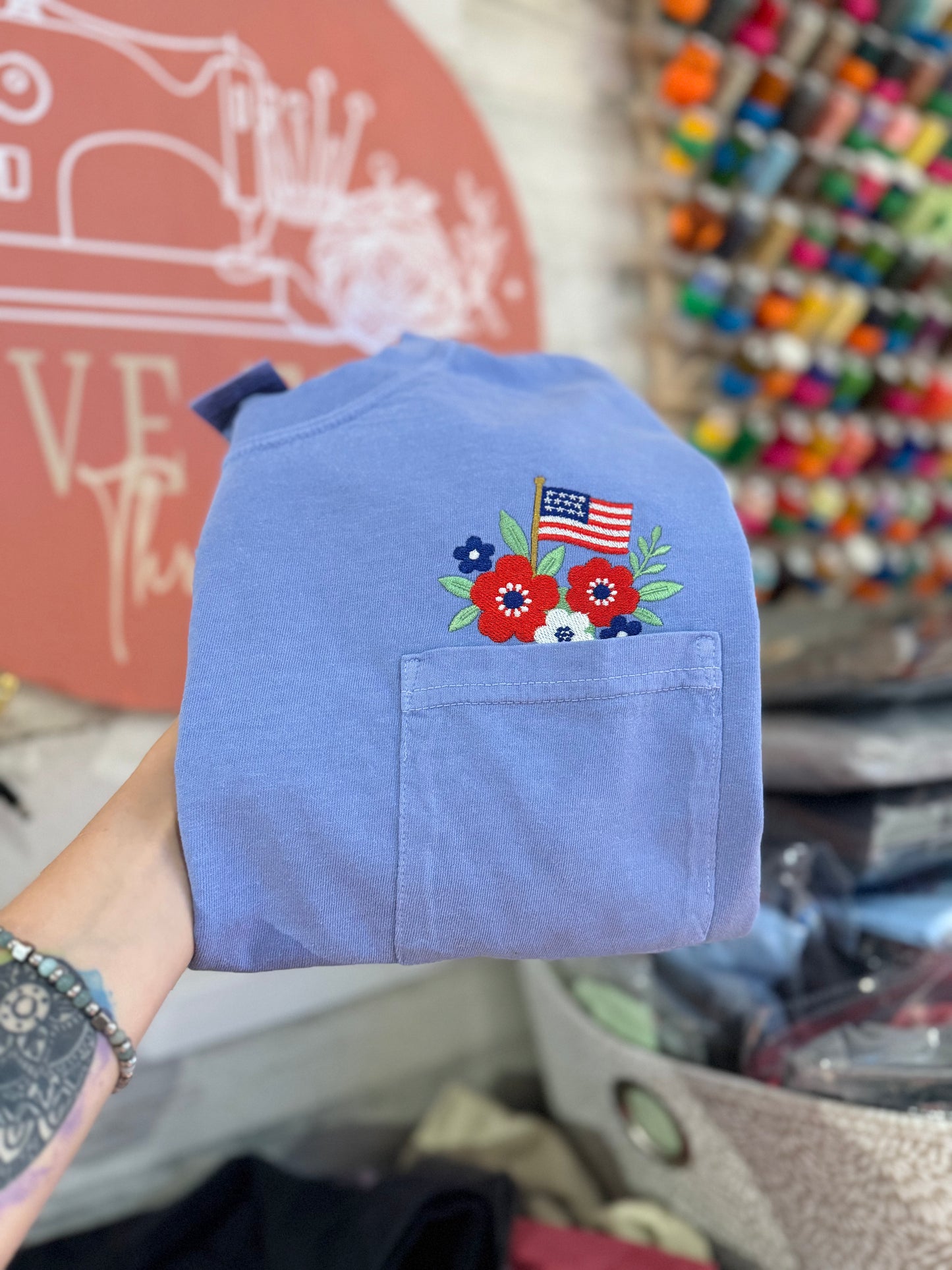 Floral Fourth Pocket