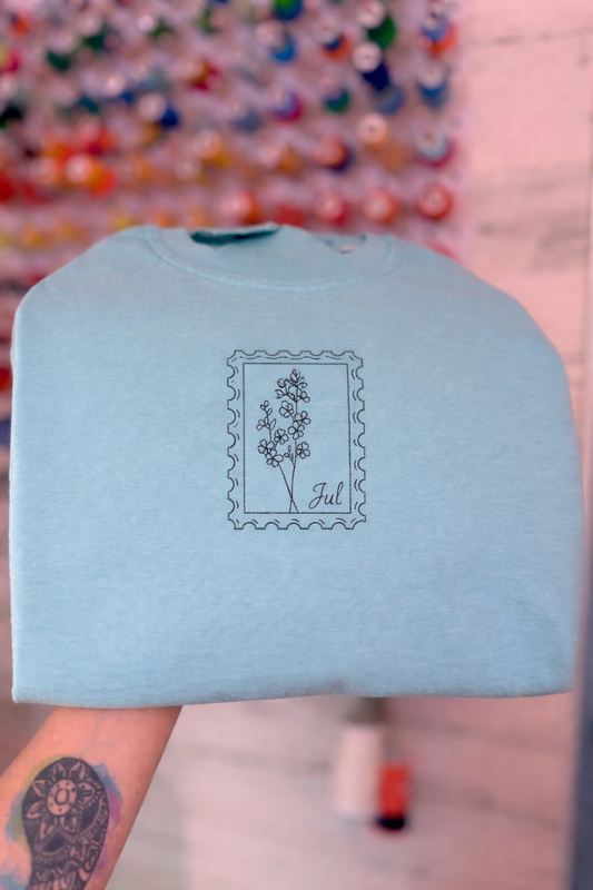 Personalized Birth Stamp — Center Chest