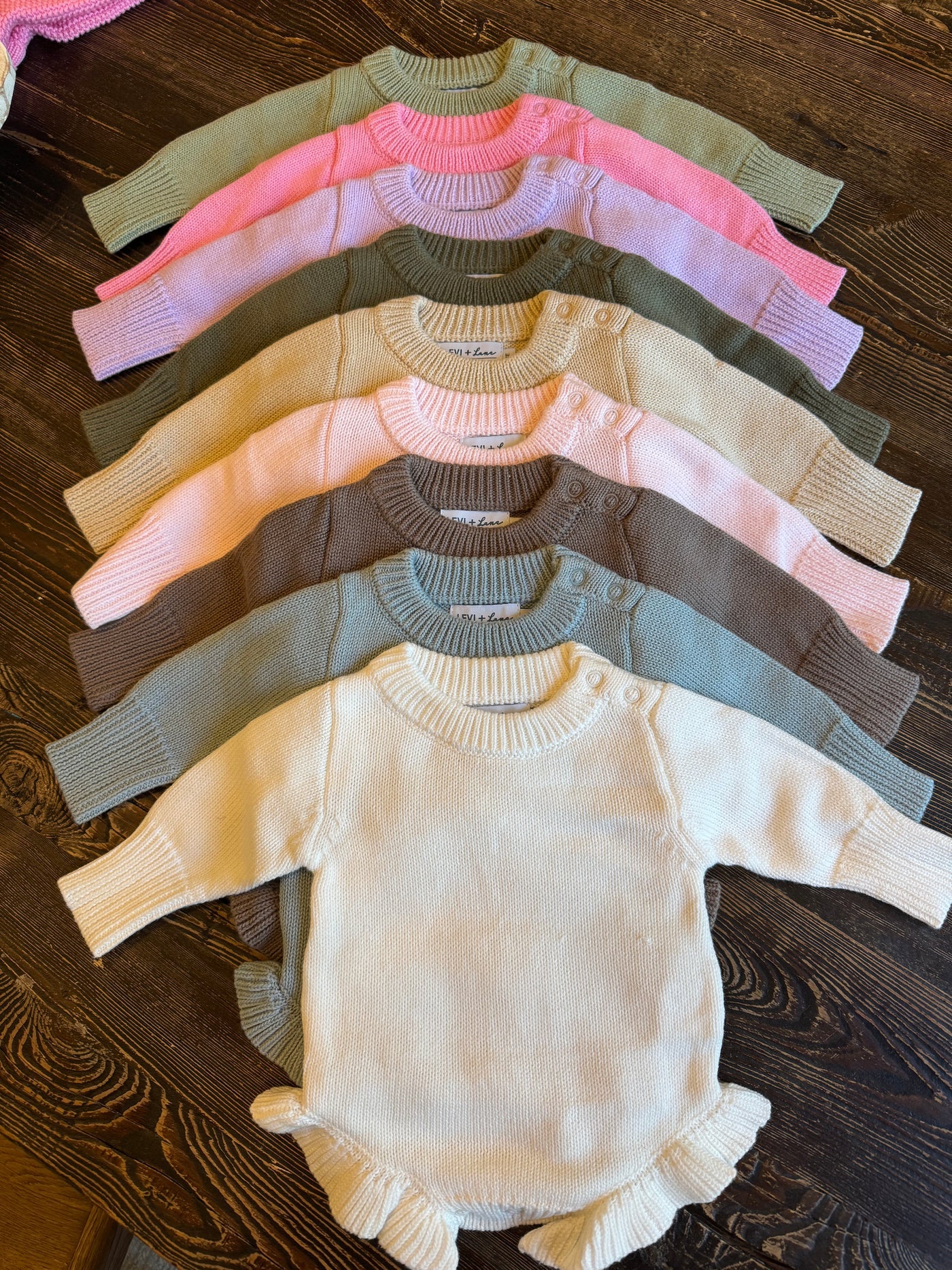 Personalized Knit Ruffle Romper