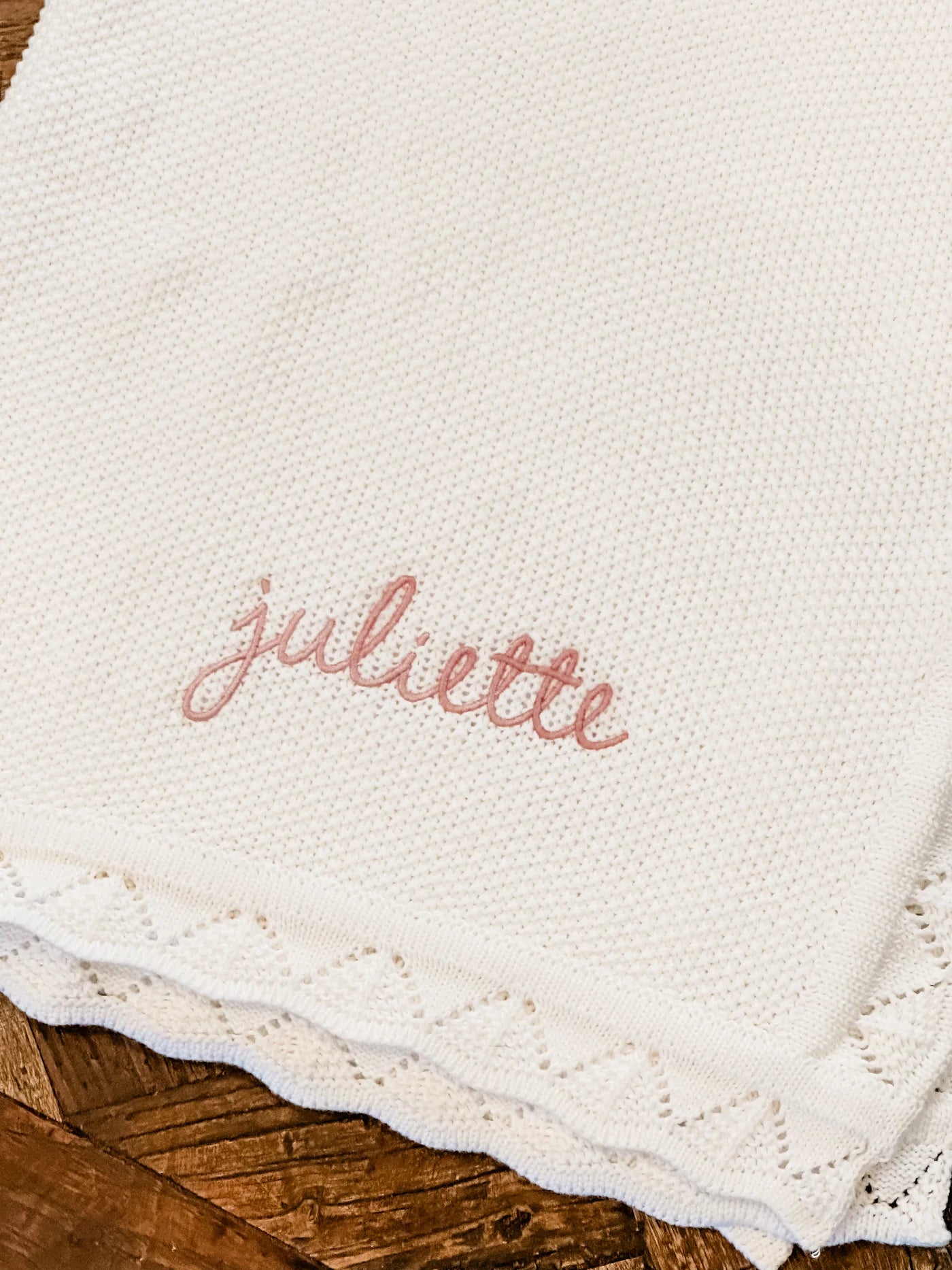 Personalized Knit Blanket